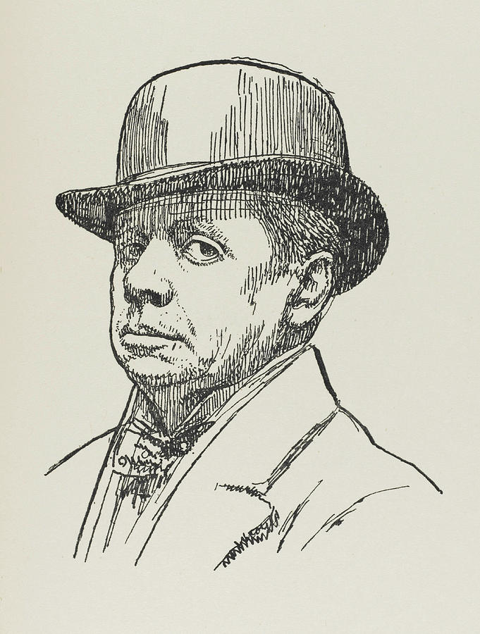 Sir William Nicholson Artist, Noted Drawing by Mary Evans Picture ...