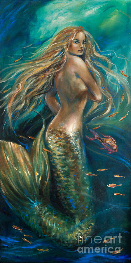 Sirena Painting by Linda Olsen