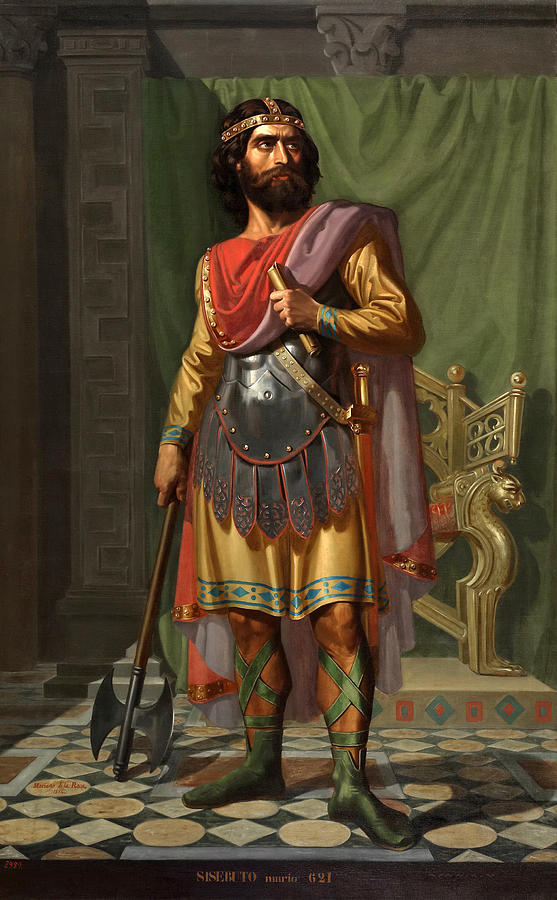Sisebut Painting - Sisebut King of the Visigoths by Mariano De La Roca y Delgado