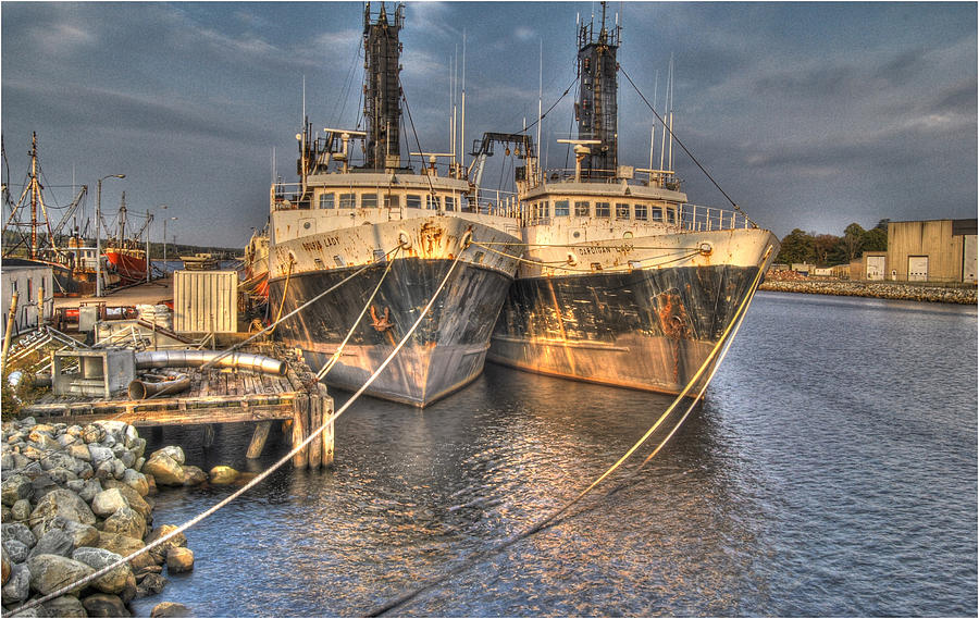 Boat Photograph - Sister Ships by Chris Miner