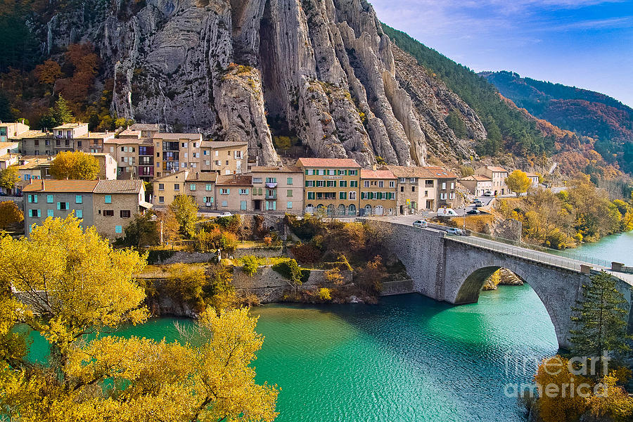 Sisteron on the Banks of the La Durance France Photograph by Kimberly Blom-Roemer