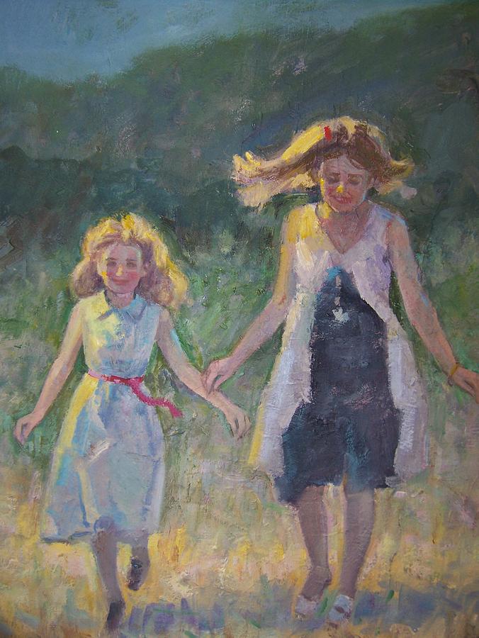 Sisters Painting by Bart DeCeglie