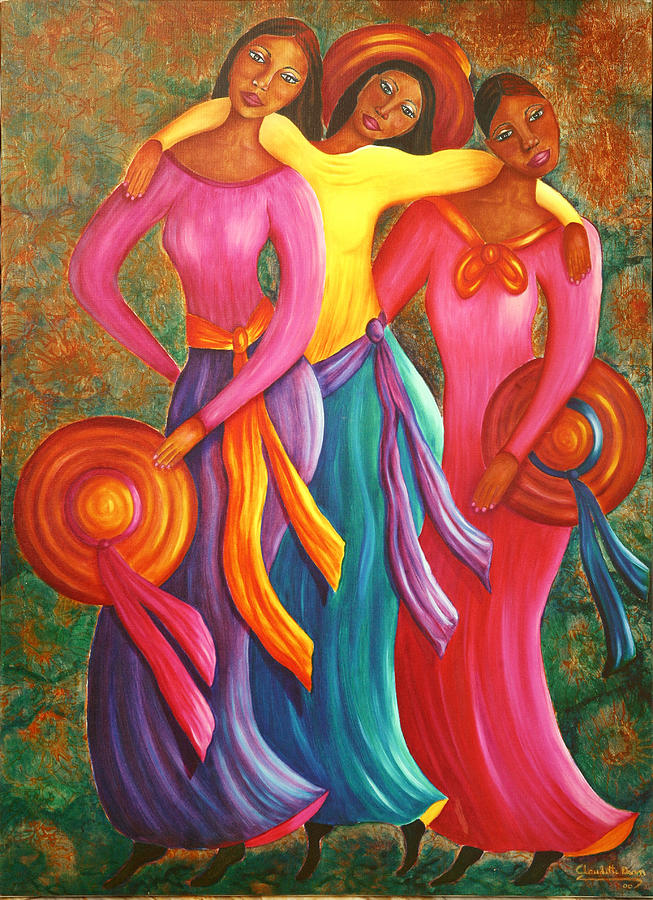 Sisters Painting by Claudette Dean - Fine Art America