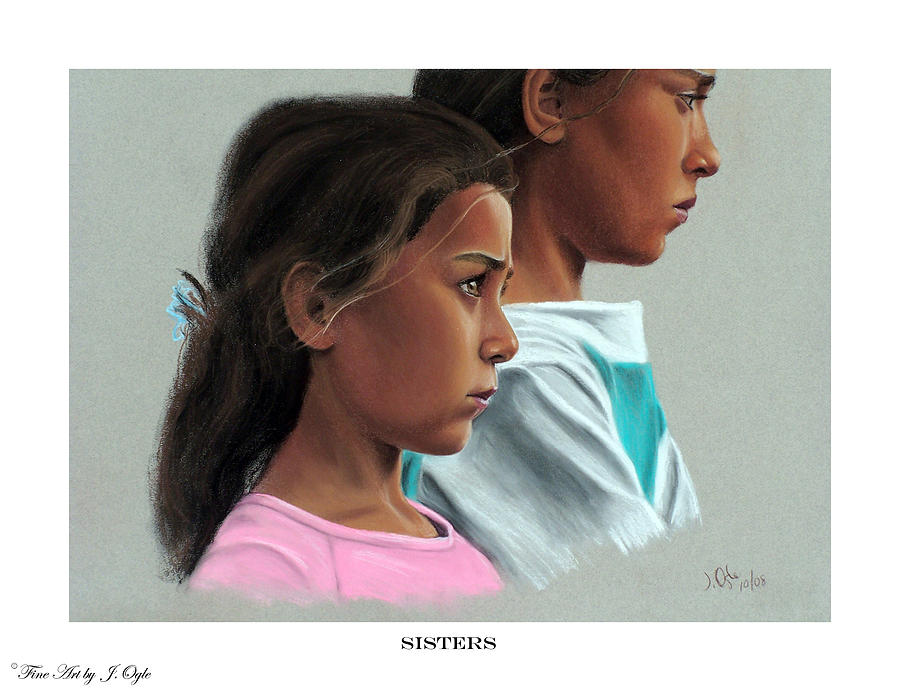 Sisters print version Painting by Joseph Ogle