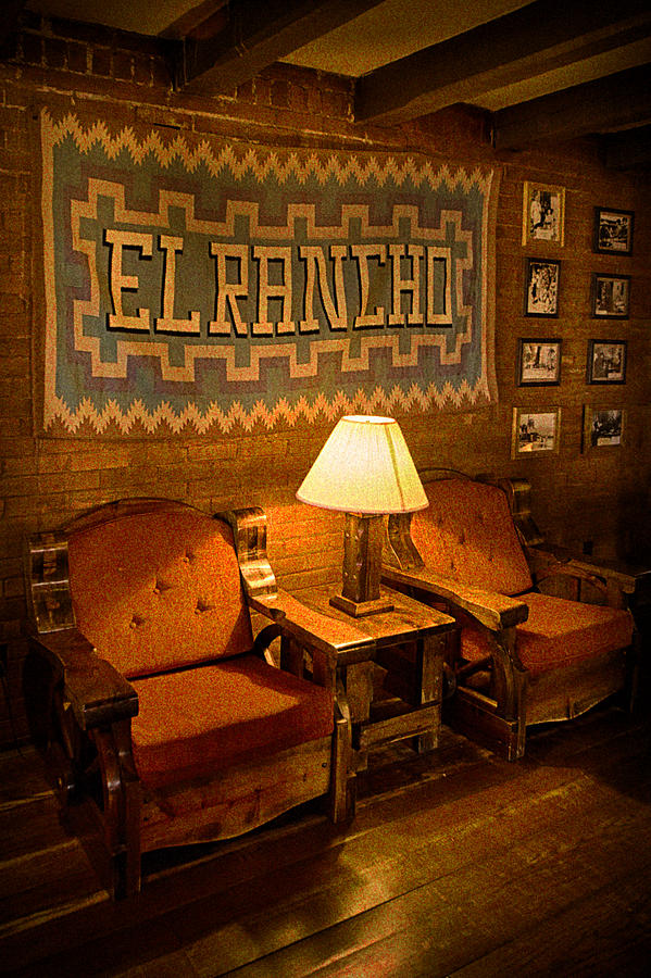 Errol Flynn Photograph - Sit a Spell at El Rancho Hotel by Priscilla Burgers