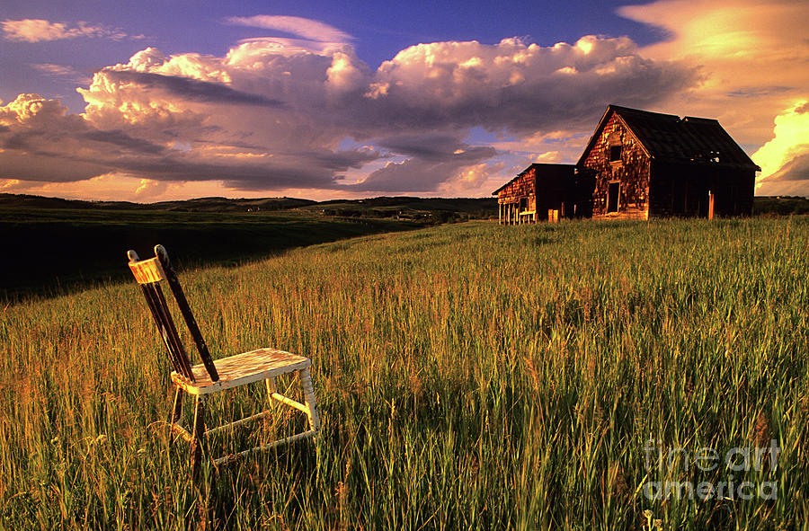 Sunset Photograph - Sit A Spell by Bob Christopher