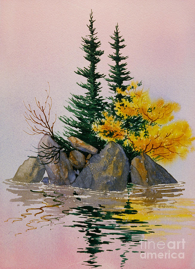 Tree Painting - Sitka Isle by Teresa Ascone