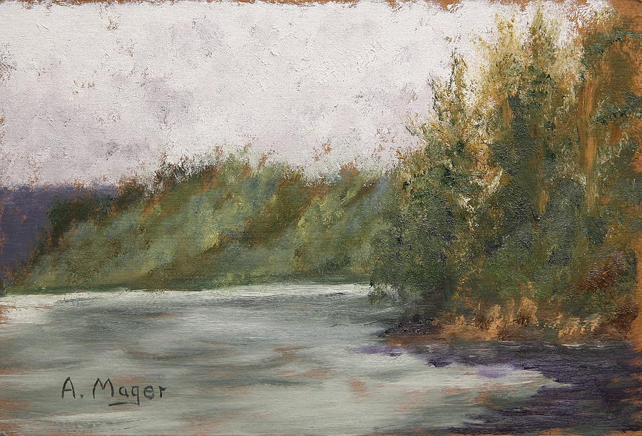 Sitka Mist Painting by Alan Mager