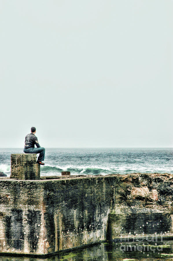 Sitting At The Edge Of The Pacific Coastline Photograph by HD Connelly