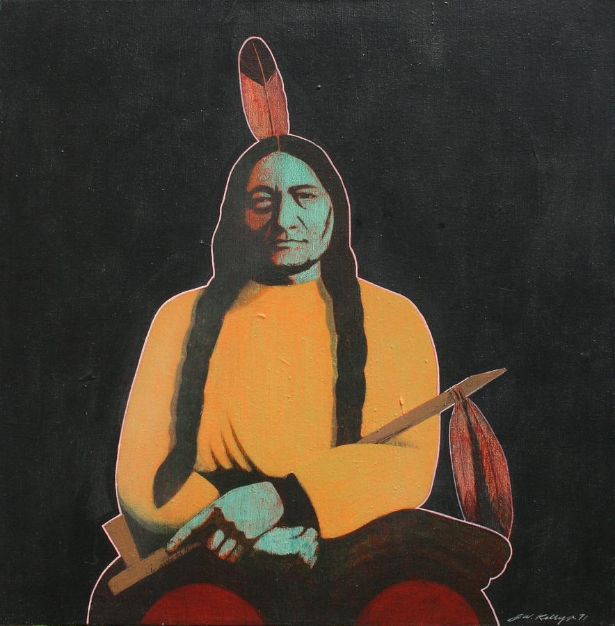 Sitting Bull Painting By J W Kelly Fine Art America   Sitting Bull J W Kelly 