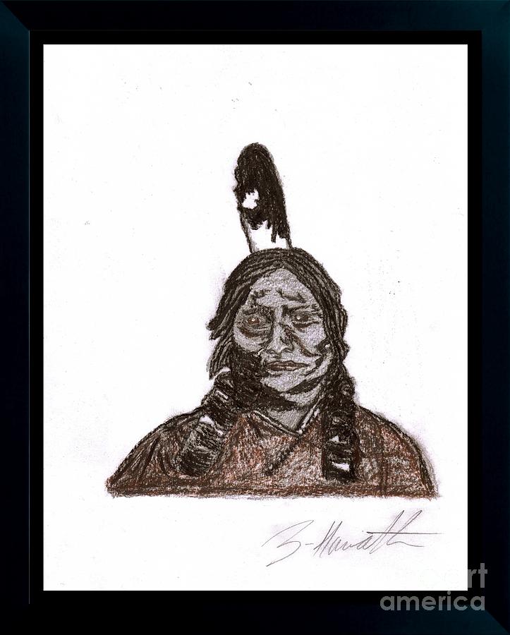 Charcoal Drawing - Sitting Bull by Sylvia Howarth