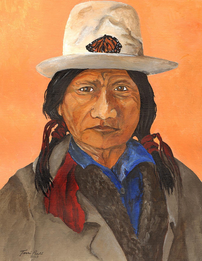 Sitting Bull Painting By Terri Prall Fine Art America   Sitting Bull Terri Prall 