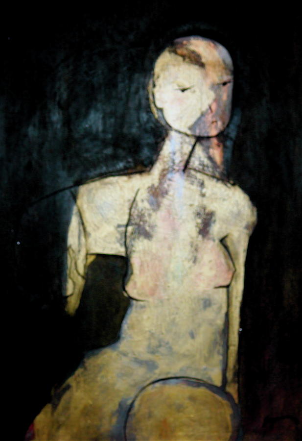 Sitting Figure Painting by Angelo Segarra