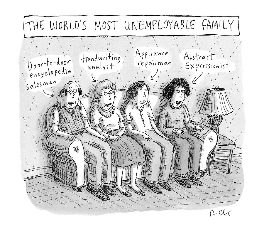Sitting On A Sofa -- The Worlds Most Drawing by Roz Chast Sitting On A Sofa -- The Worlds Most Drawing by Roz Chast