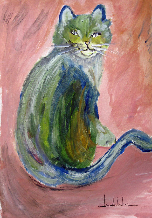 Sitting Pretty Painting by Lou Belcher