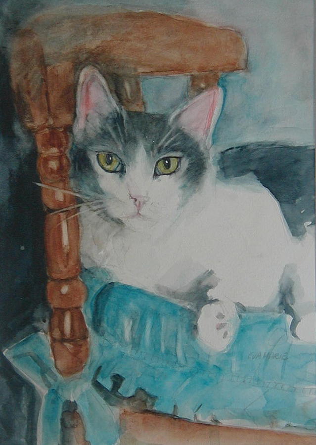 Sitting Thomas Painting by Eva Marie Tanner-Klaas - Fine Art America