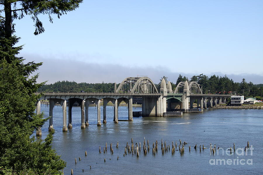 Architecture Photograph - Siuslaw River Bridge - Florence  by Christiane Schulze Art And Photography