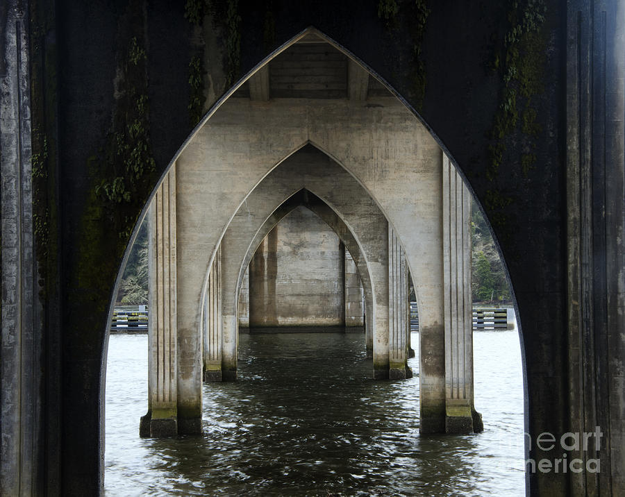 Siuslaw River Bridge Florence Oregon Photograph by Bob Christopher ...