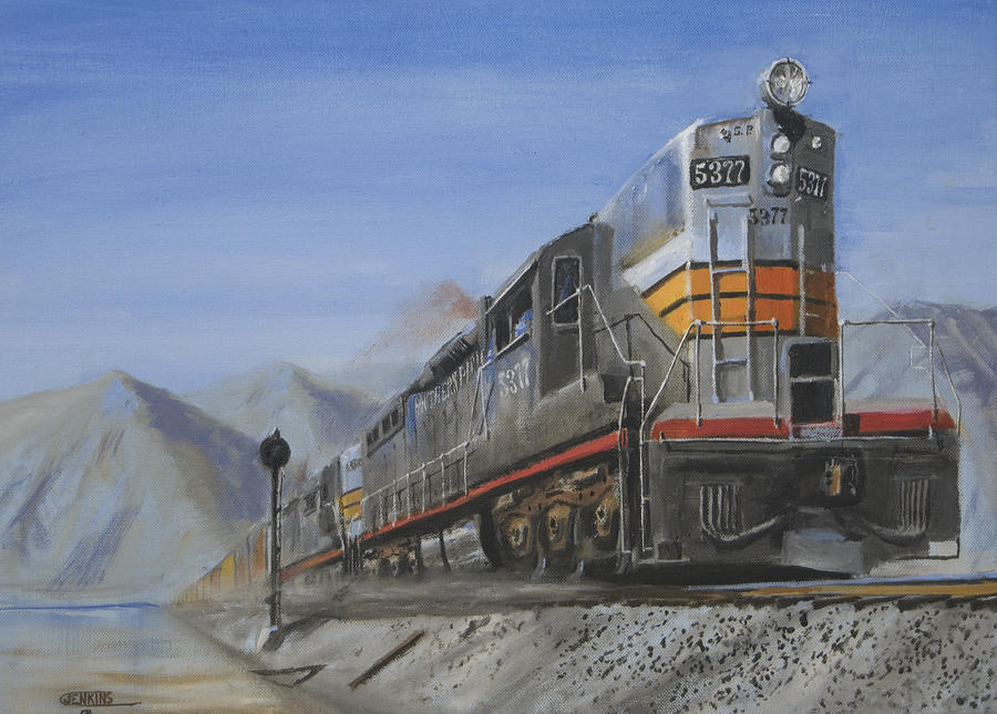 Black Widow Painting - Six Axles in the Desert by Christopher Jenkins