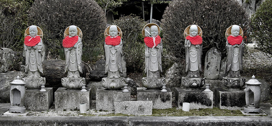 Six Happy Buddhas Photograph by Alan Toepfer