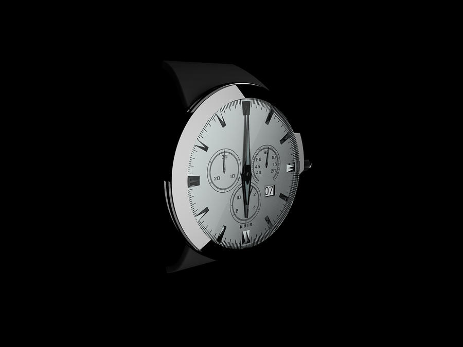 Six Digital Art - Six OClock by Paul McManus Six Digital Art - Six OClock by Paul McManus