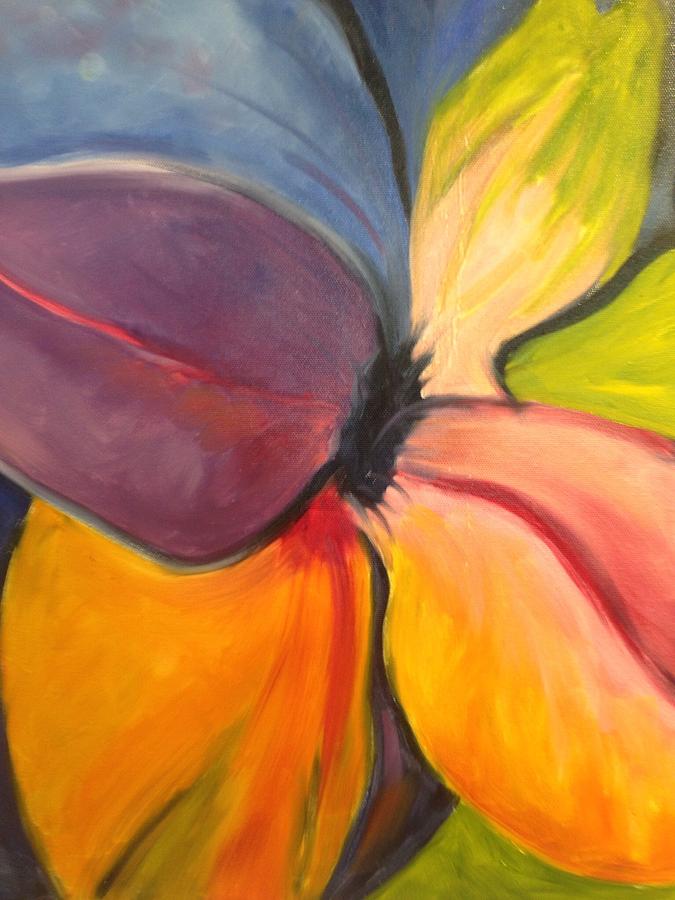 Six Petals Painting by Karen Carmean