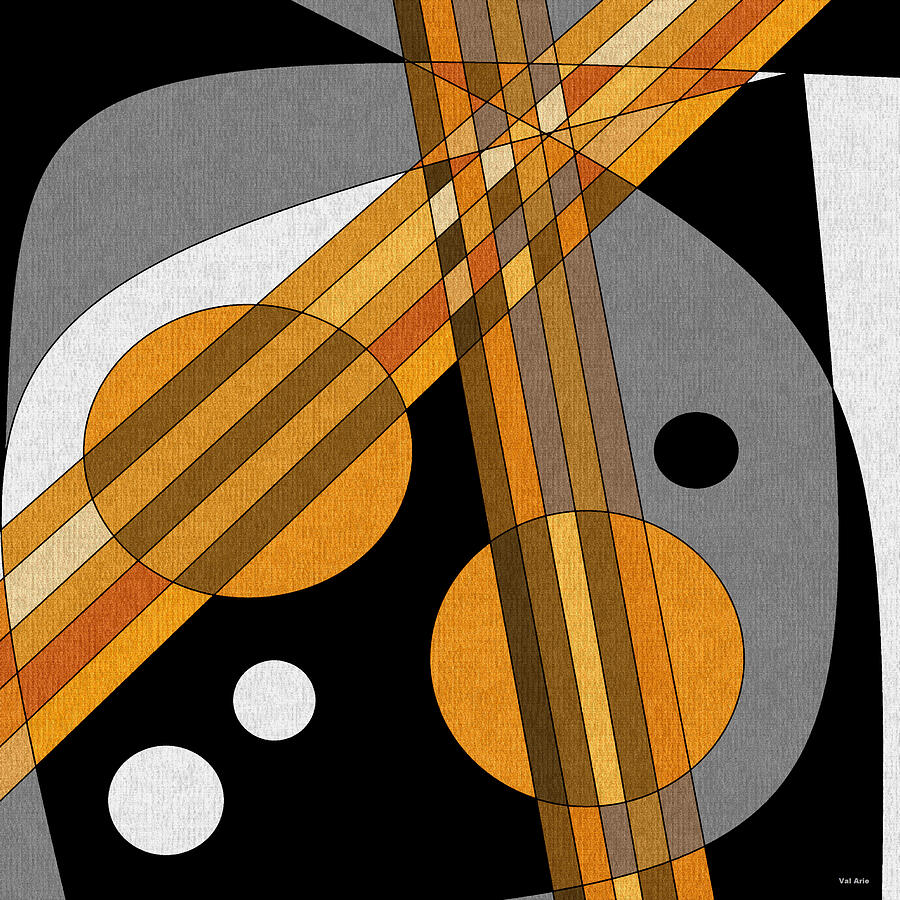 Six Strings Digital Art by Val Arie