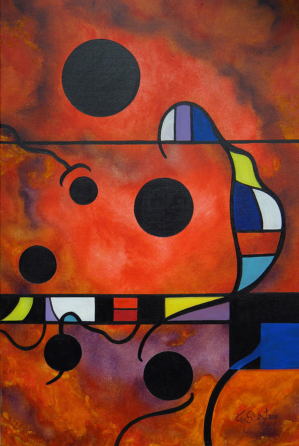 Abstract Painting - Six Times by Ken Caffey Abstract Painting - Six Times by Ken Caffey