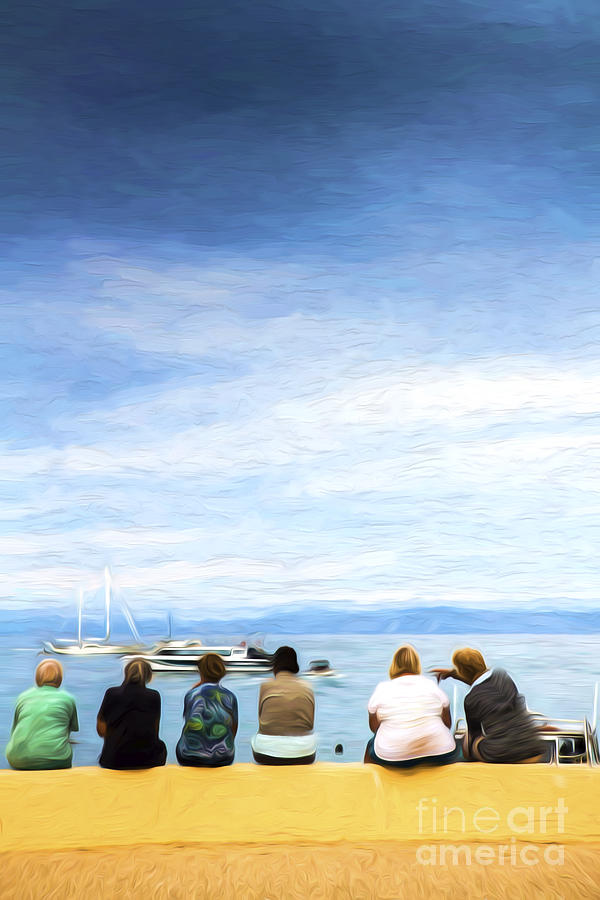 Six visitors at Kaiteriteri Photograph by Sheila Smart Fine Art Photography