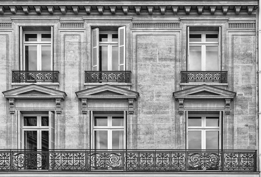 Six Windows in Paris Photograph by Georgia Clare