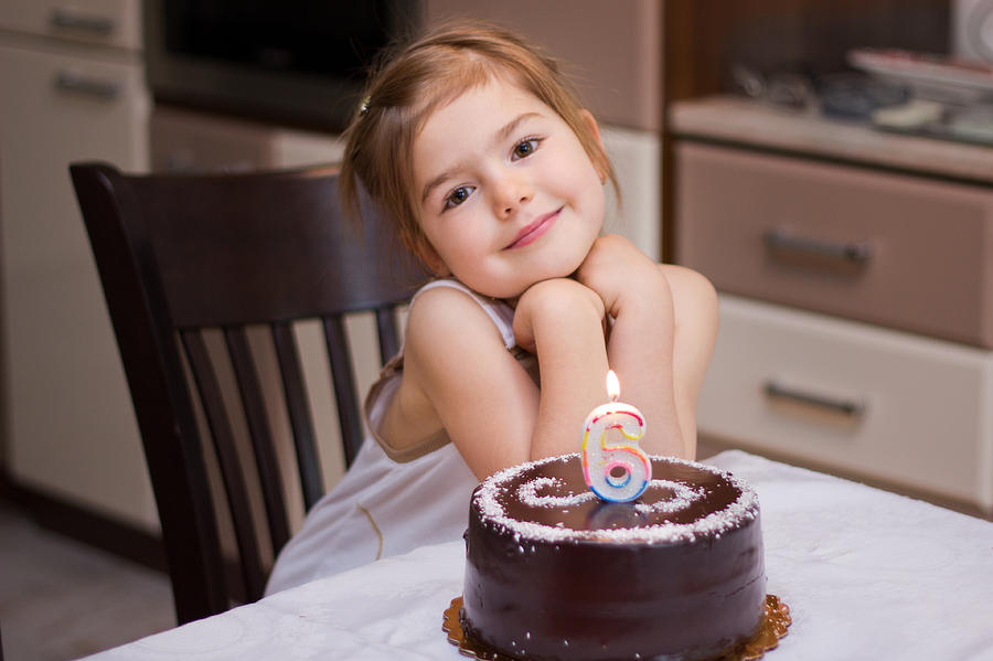 Six years birthday cake Photograph by Adriana Harizanova