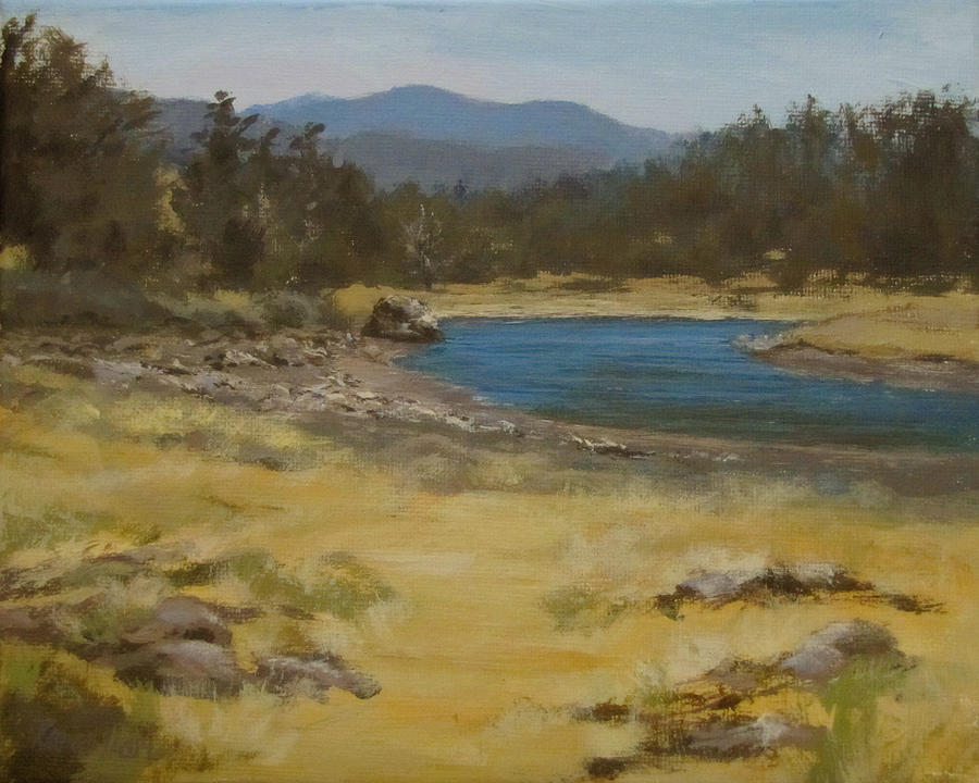 Sixes River Painting by Karen Ilari