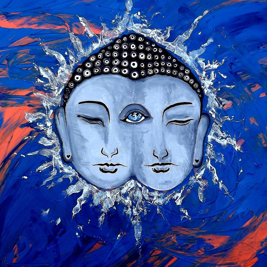 Sixth Chakra Contemporary 6th Chakra Third Eye Painting Painting by