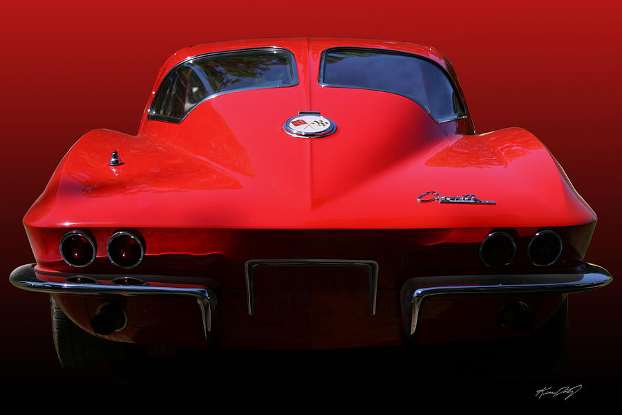 Sixty Three Split Window Corvette Red on Red Photograph by Kevin Doty ...