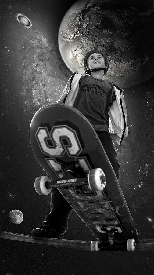 Skate the Universe Photograph by Kevin Cable
