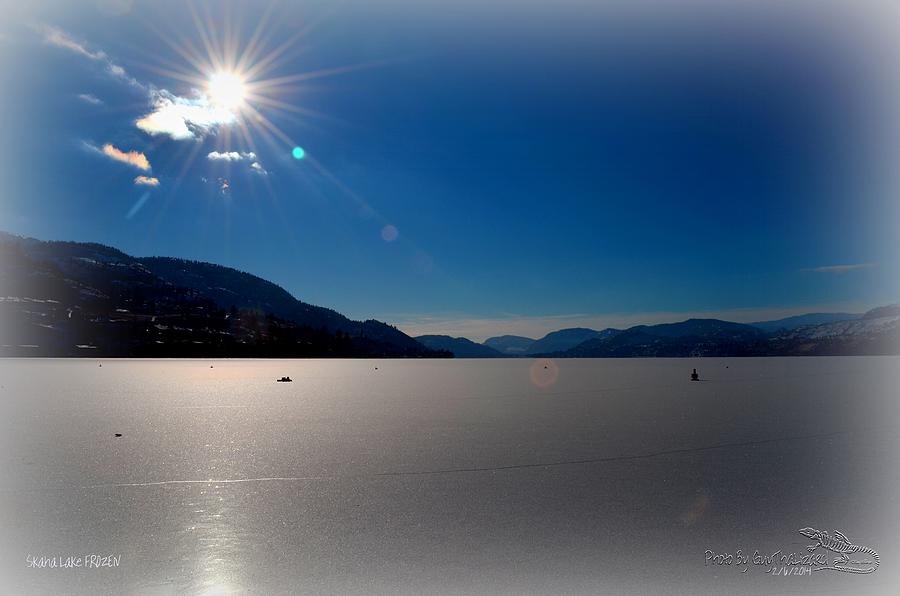 Winter Photograph - Skaha Lake FROZEN 02-06-2014 by Guy Hoffman