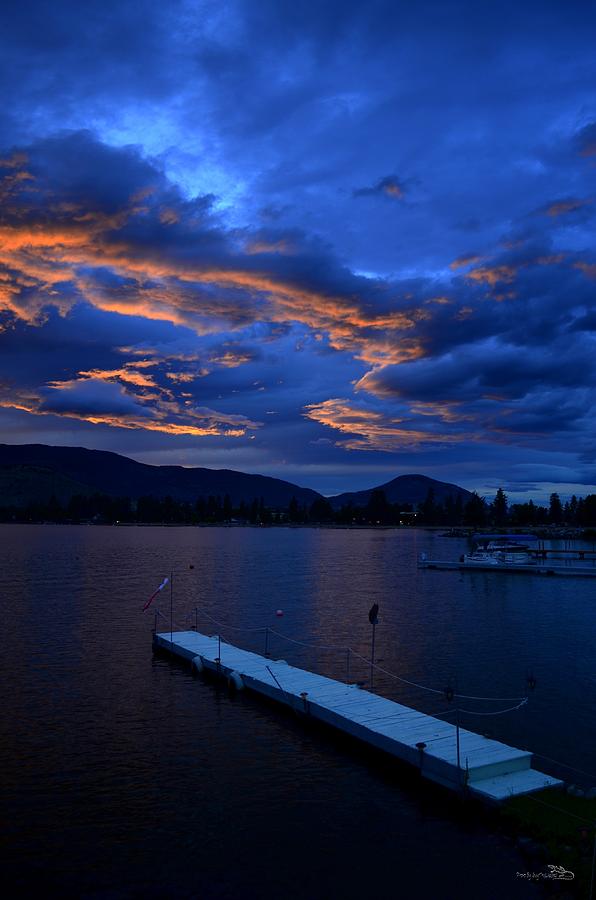 Skaha Lake Sunset2 7-5-2014 Photograph by Guy Hoffman