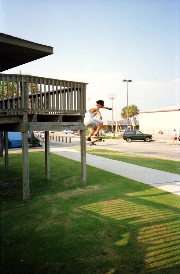 Skateboarding Gulf Shores Ala. 1988 #2 Photograph by Gary Smith