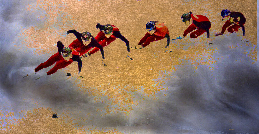 Skating For Gold Photograph by Kathy Bassett