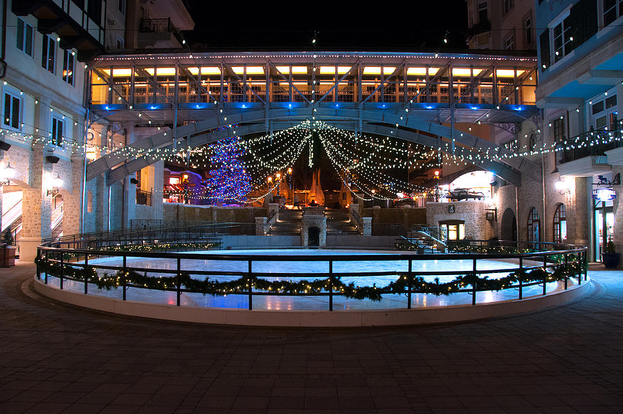 Skating Rink in Vail Village Photograph by Brenda Jacobs
