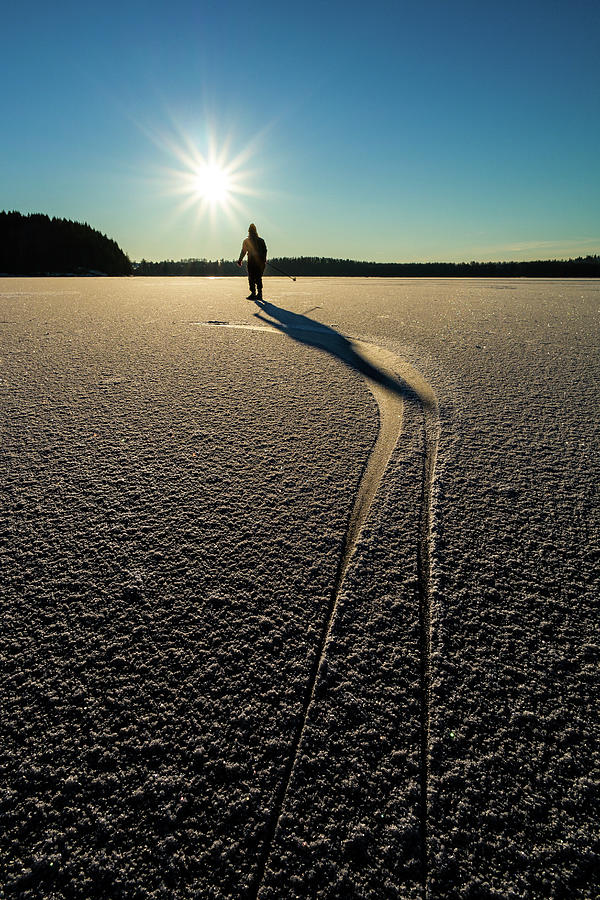 Skating Towards The Light Photograph by Tore Thiis Fjeld Skating Towards The Light Photograph by Tore Thiis Fjeld