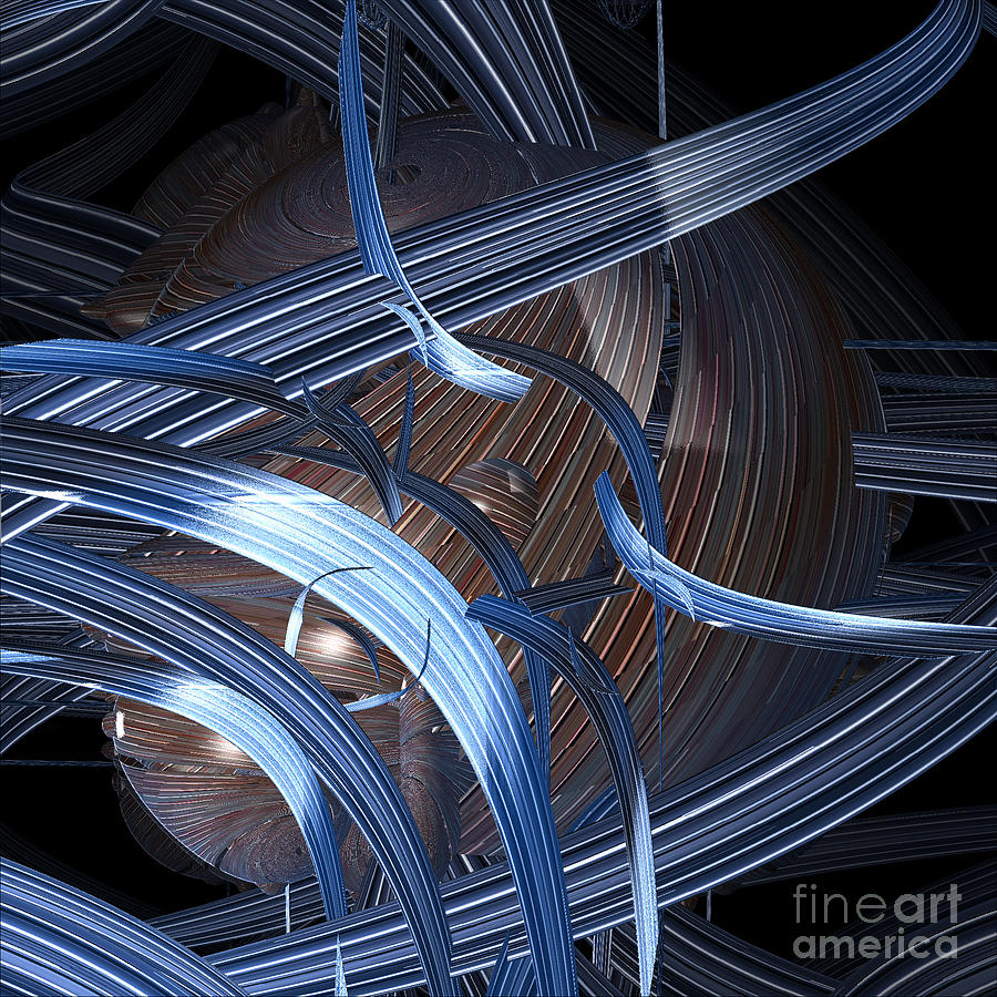 Abstract Digital Art - Skein by jammer by First Star Art