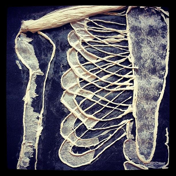 Skeleton Photograph - #skeleton #art #bones #drawing by Jamie Mccabe