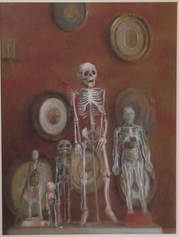 Skeleton Cabinet Drawing by Paez  Antonio