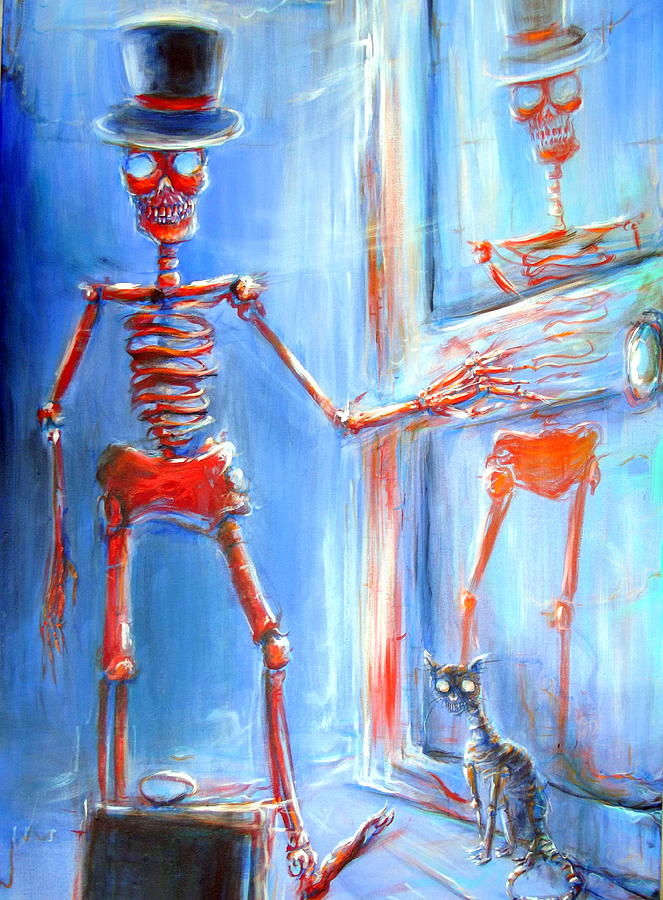 Skeleton Closet I Painting by Heather Calderon