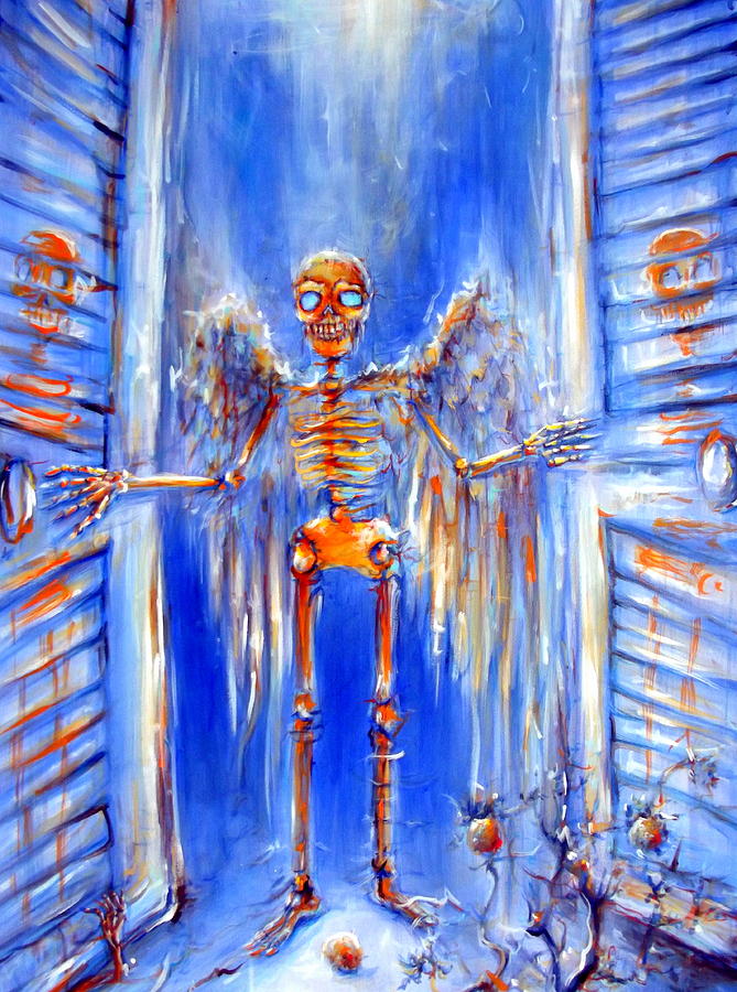 Skeleton Closet II Painting by Heather Calderon