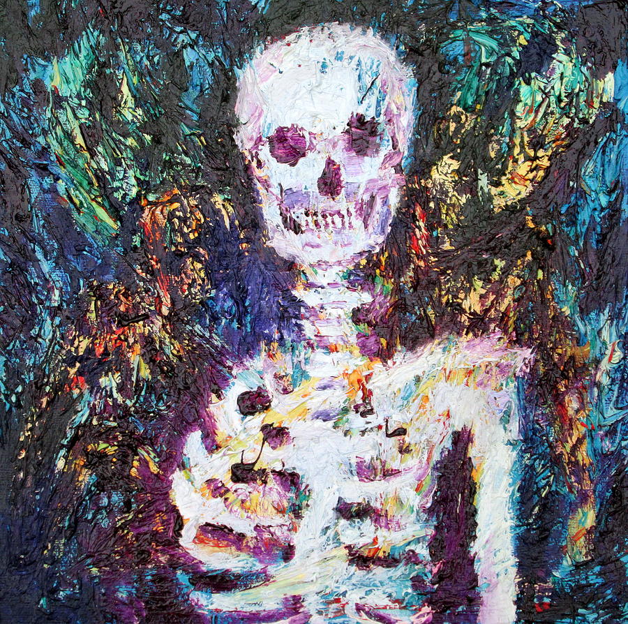 SKELETON with ONE ARM Painting by Fabrizio Cassetta