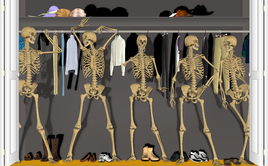 Skeletons In The Closet Digital Art by Kim Freitas Fine Art America