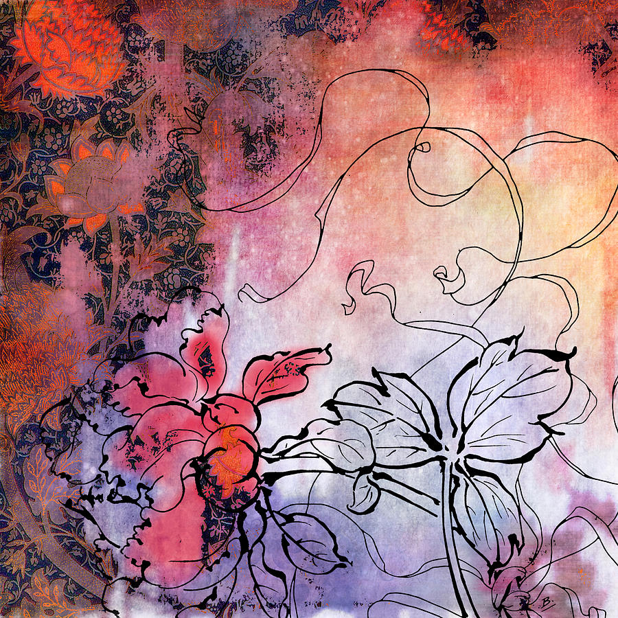 Sketchflowers - Calendula Painting by MGL Meiklejohn Graphics Licensing