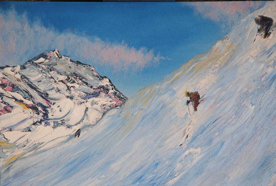 Ski Painting - Ski Alaska by Gregory Contemporary Art